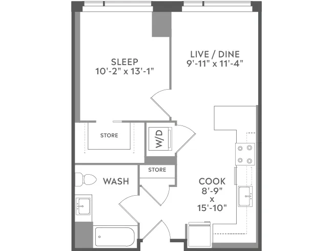 Unit 526 floor plan