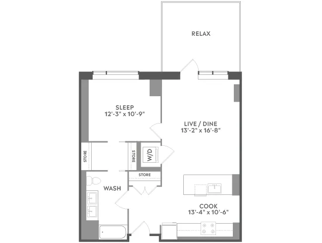 Unit 624 floor plan
