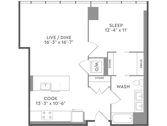 Unit 1806 floor plan