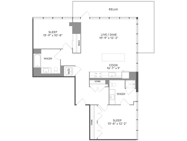 Unit 516 floor plan
