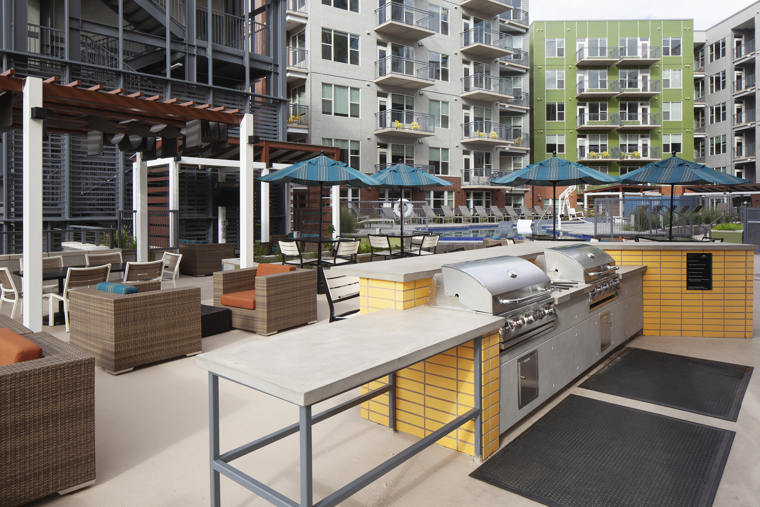 Outdoor lounge area