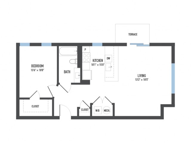 Floor Plan 10 | Apartments In Pittsburgh | Arsenal 201
