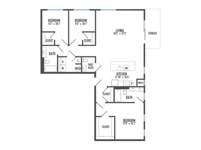 Floor Plan 29 | Luxury Apartments Pittsburgh Pa | Arsenal 201