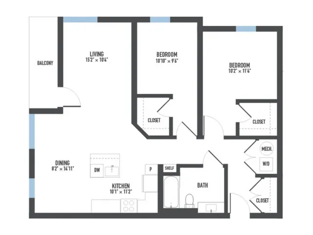 Floor Plan 24 | Luxury Apartments Pittsburgh Pa | Arsenal 201