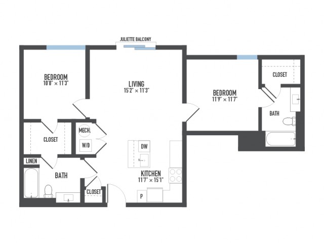 Floor Plan 20 | Apartments In Pittsburgh | Arsenal 201