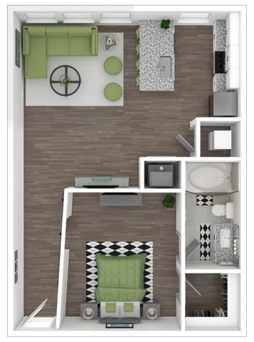 The Quaint, 1/1, 667 SF