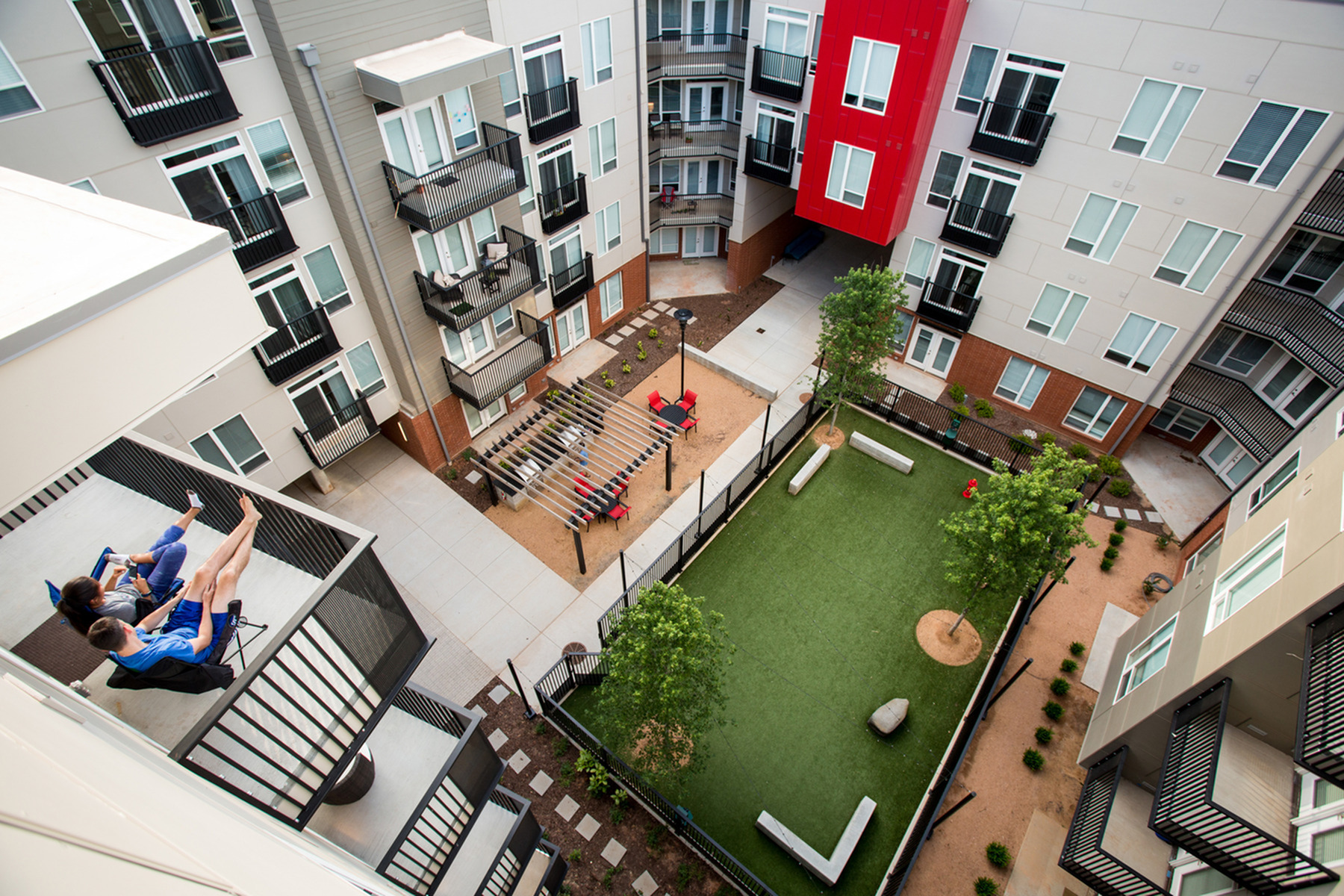Image of Multi-level Courtyards with Multiple Grilling Areas, Fire Pits and Water Features for LIFT