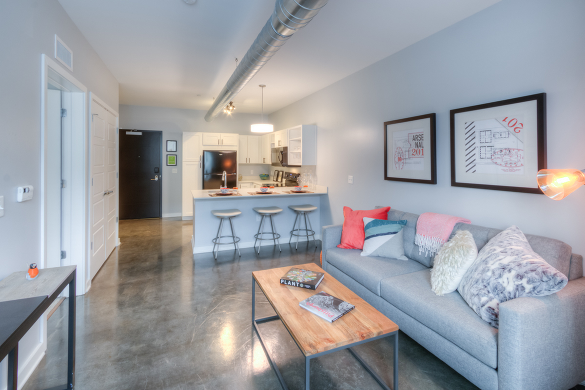 Elegant Living Area | Apartments In Pittsburgh | Arsenal 201
