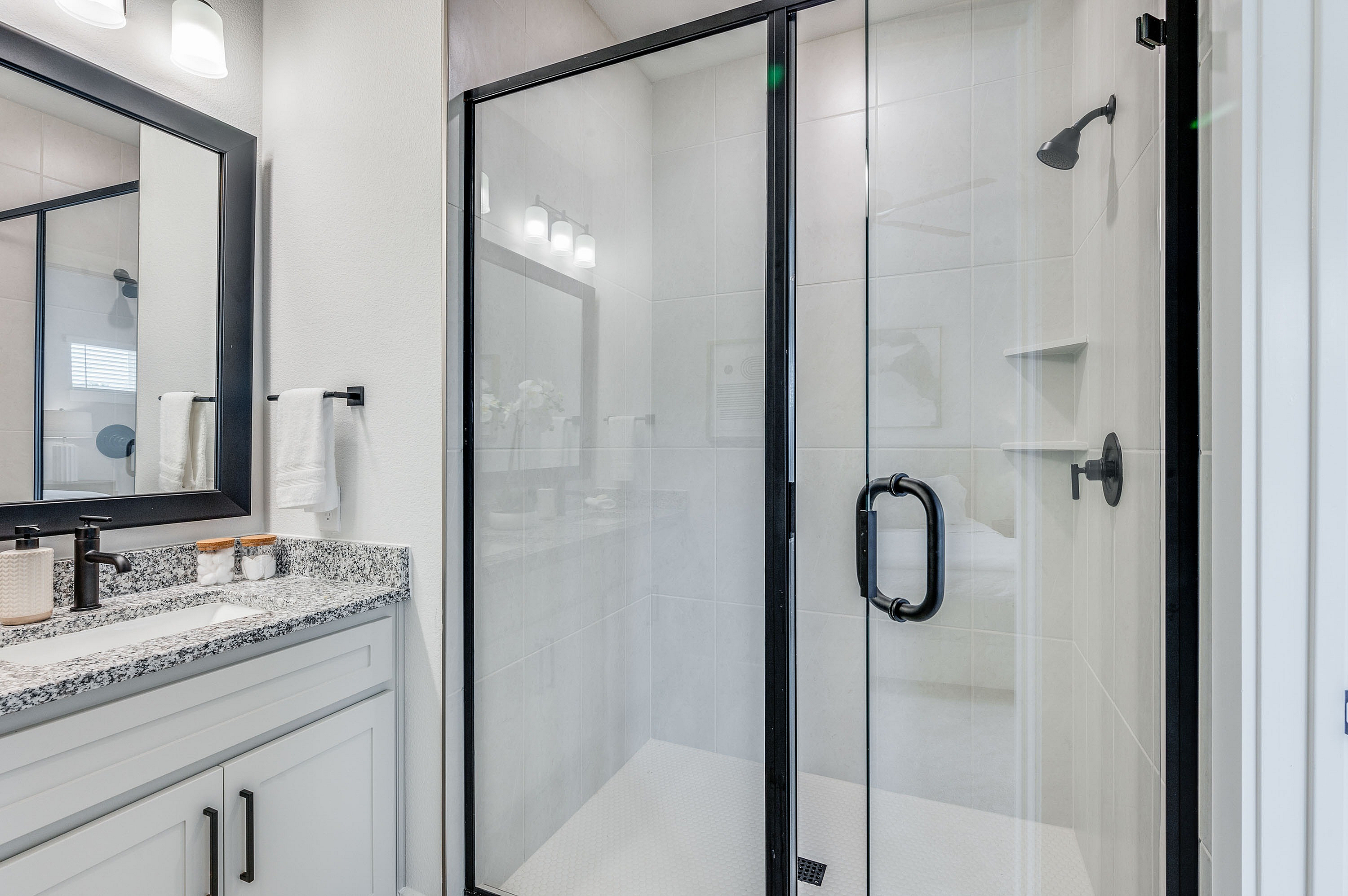 standing shower