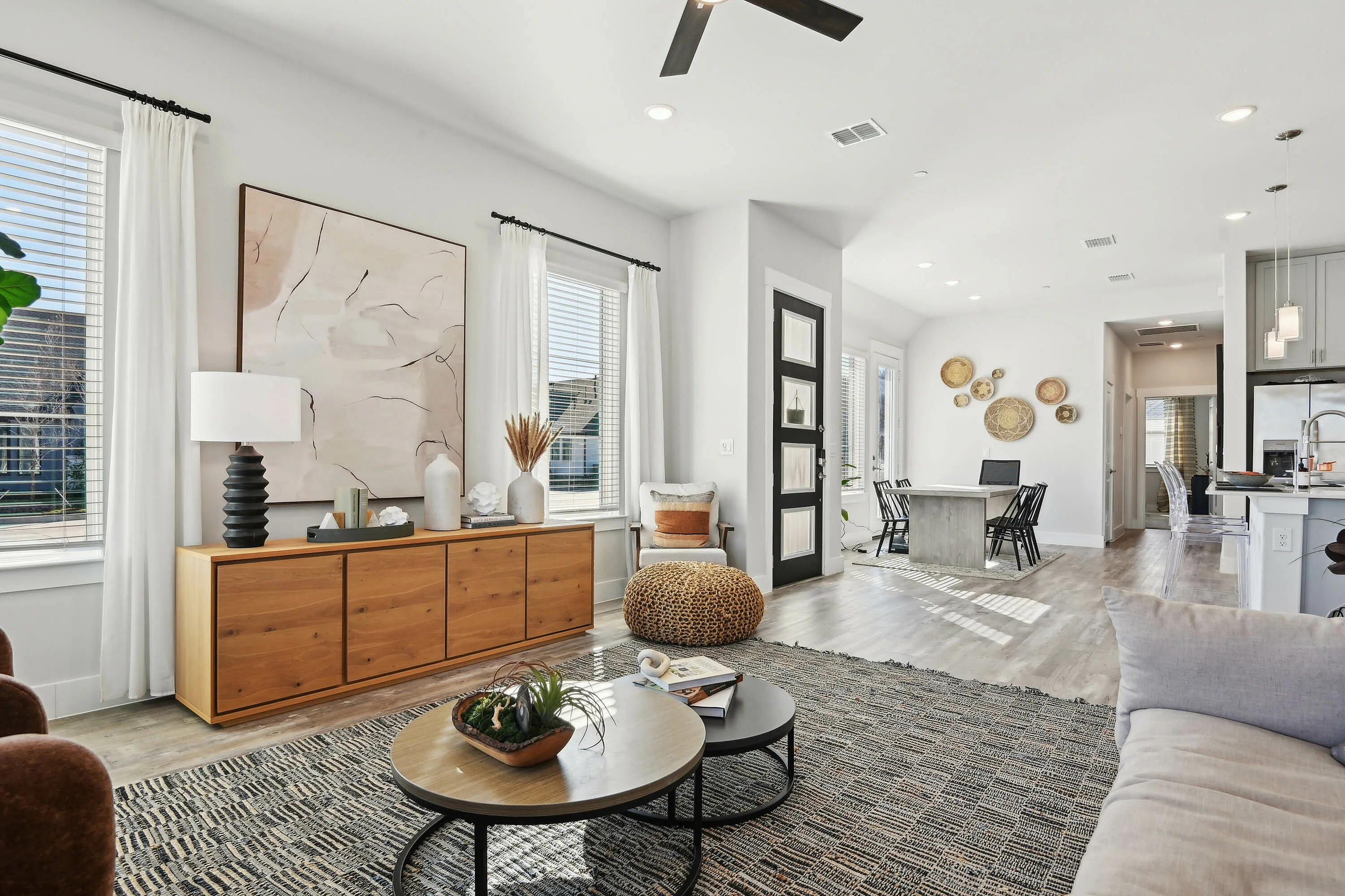 living and dining area