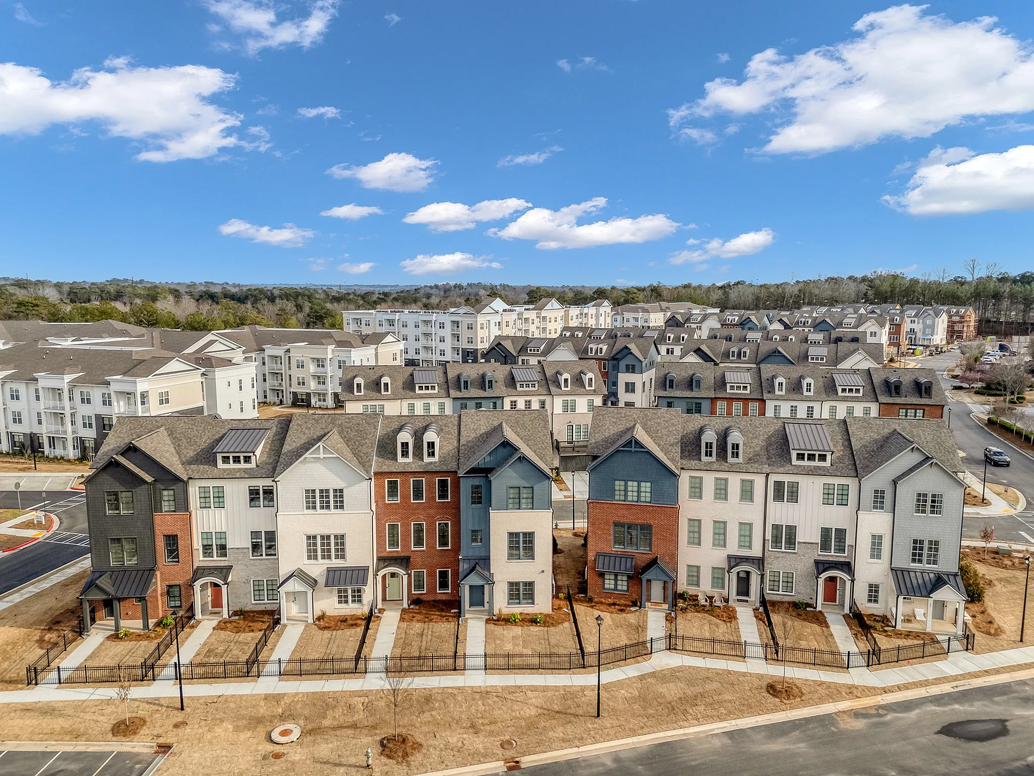 Drone photo of the community