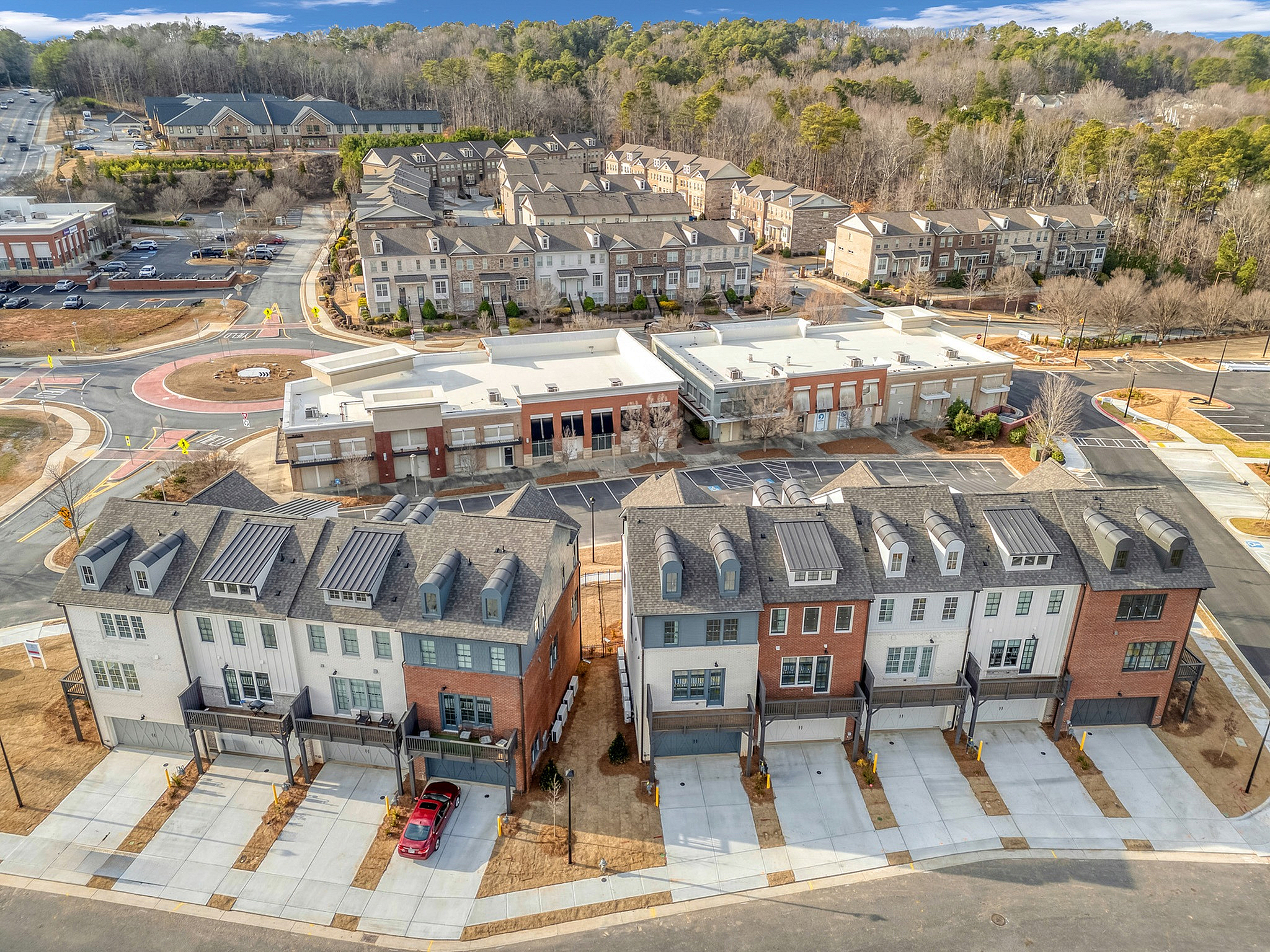 Drone photo of the community