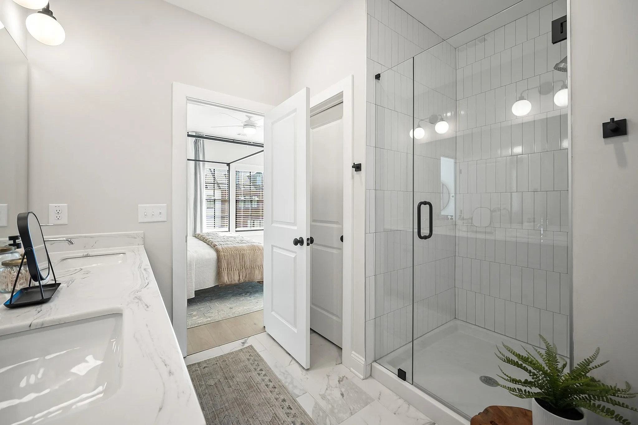 Primary bathroom with large walk-in shower
