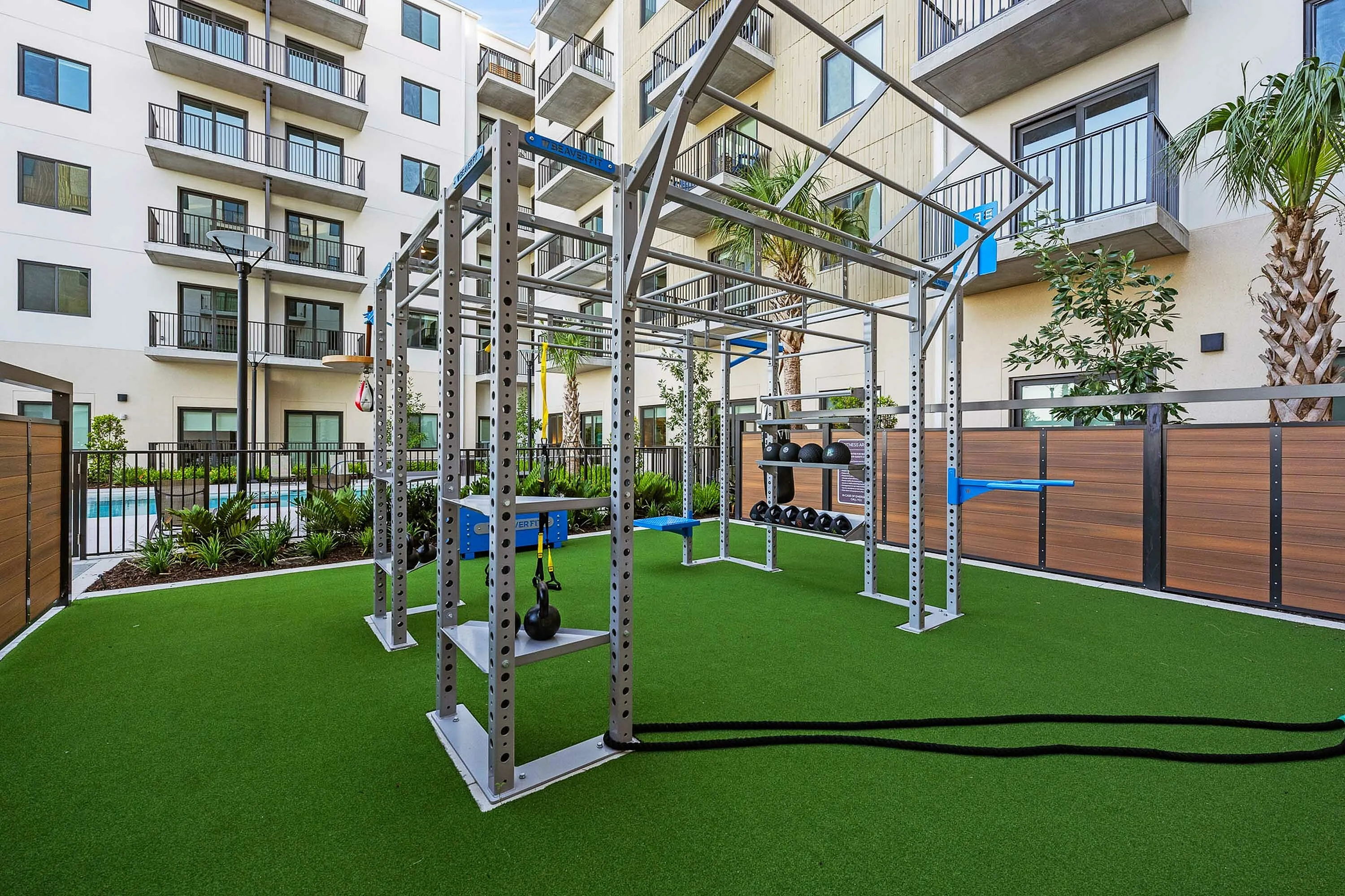 outdoor fitness area