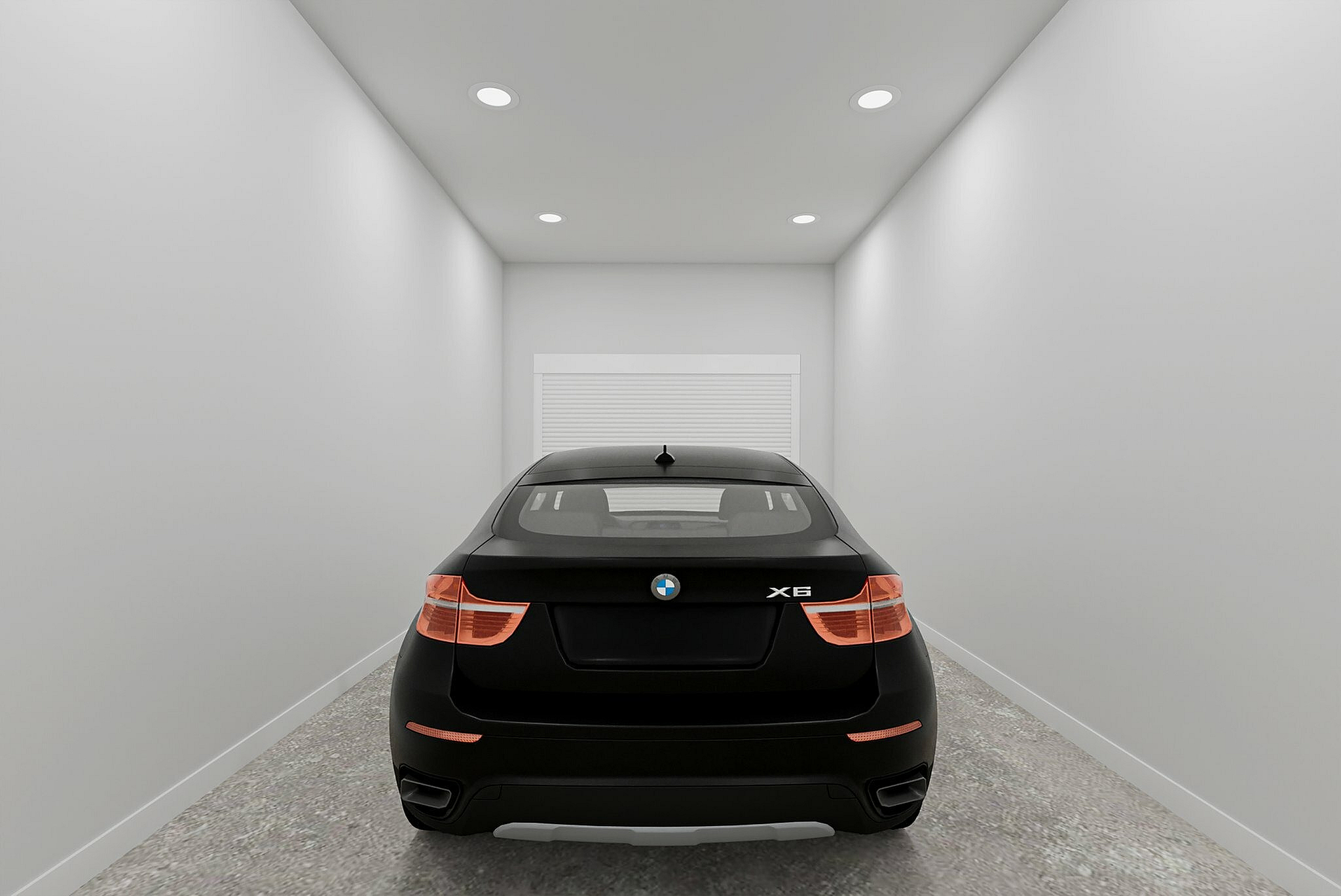 Virtually staged garage