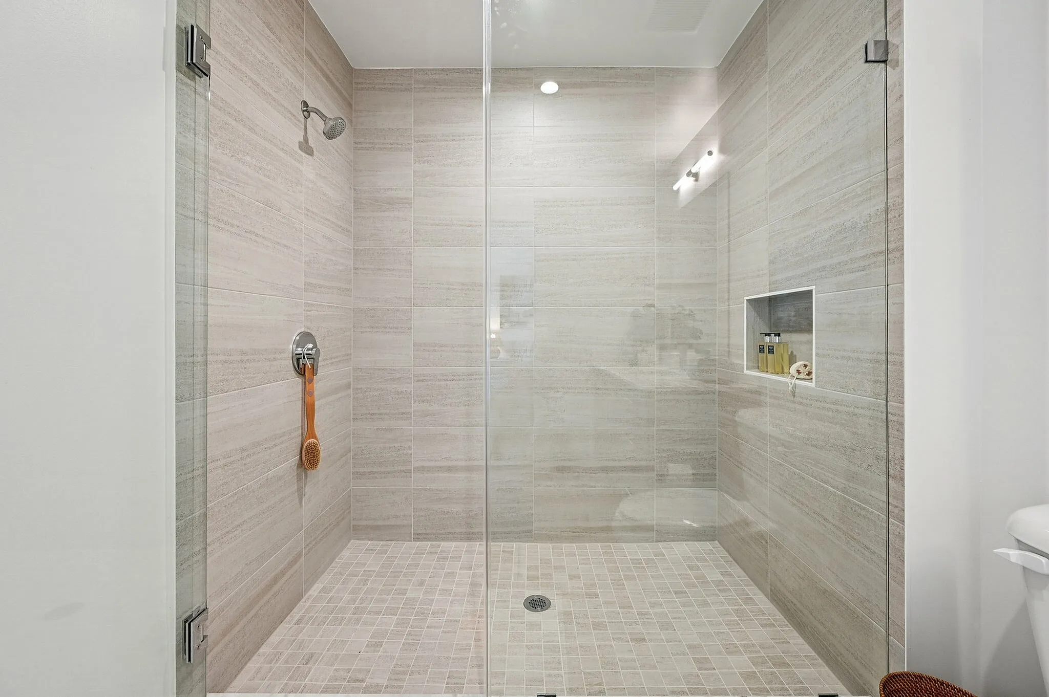 Large walk in shower