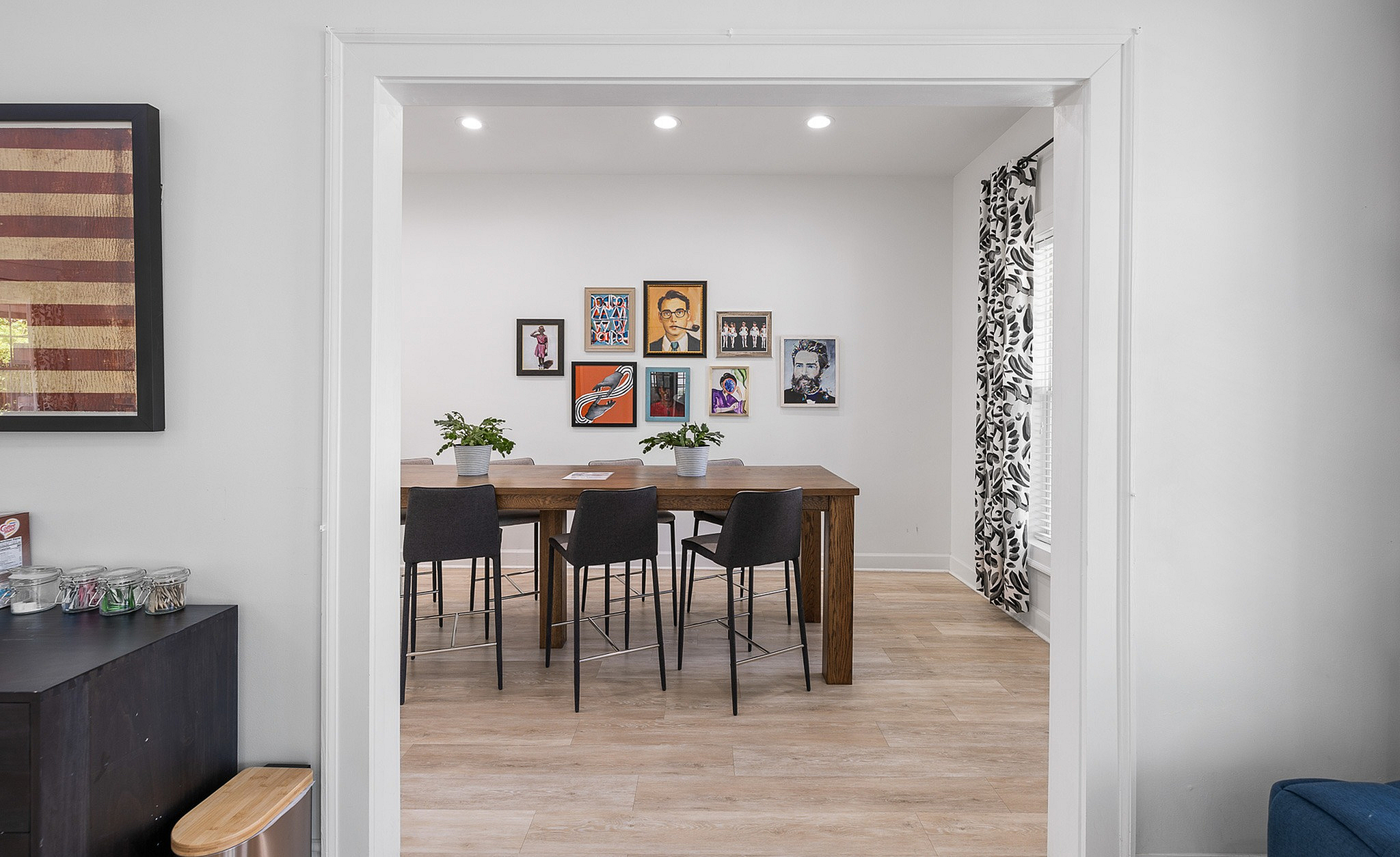 Coworking office in the clubroom
