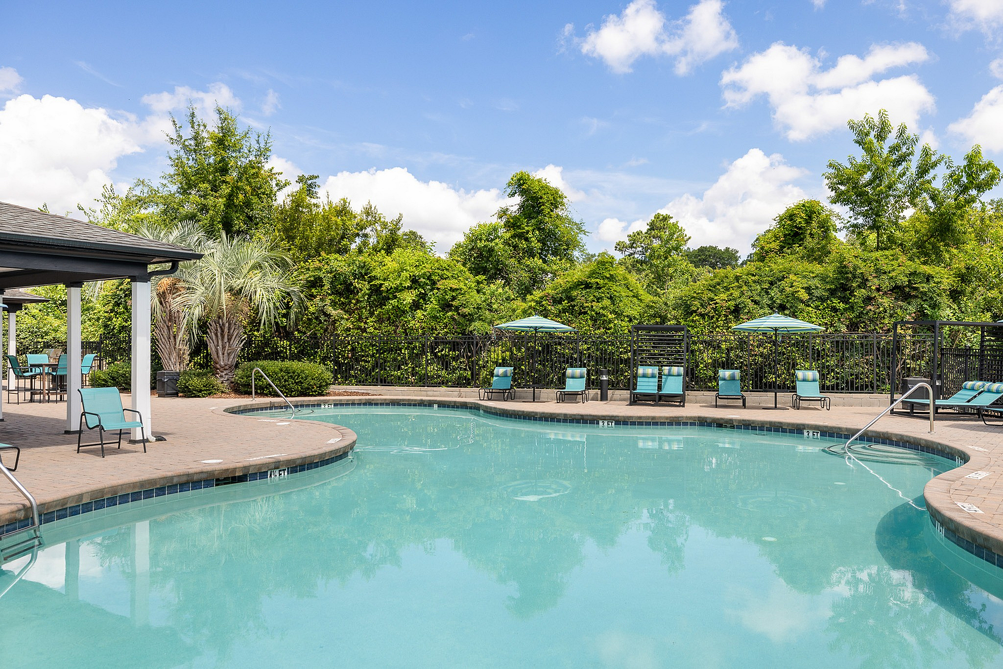 Sparkling swimming pool at Preserve at Port Royal