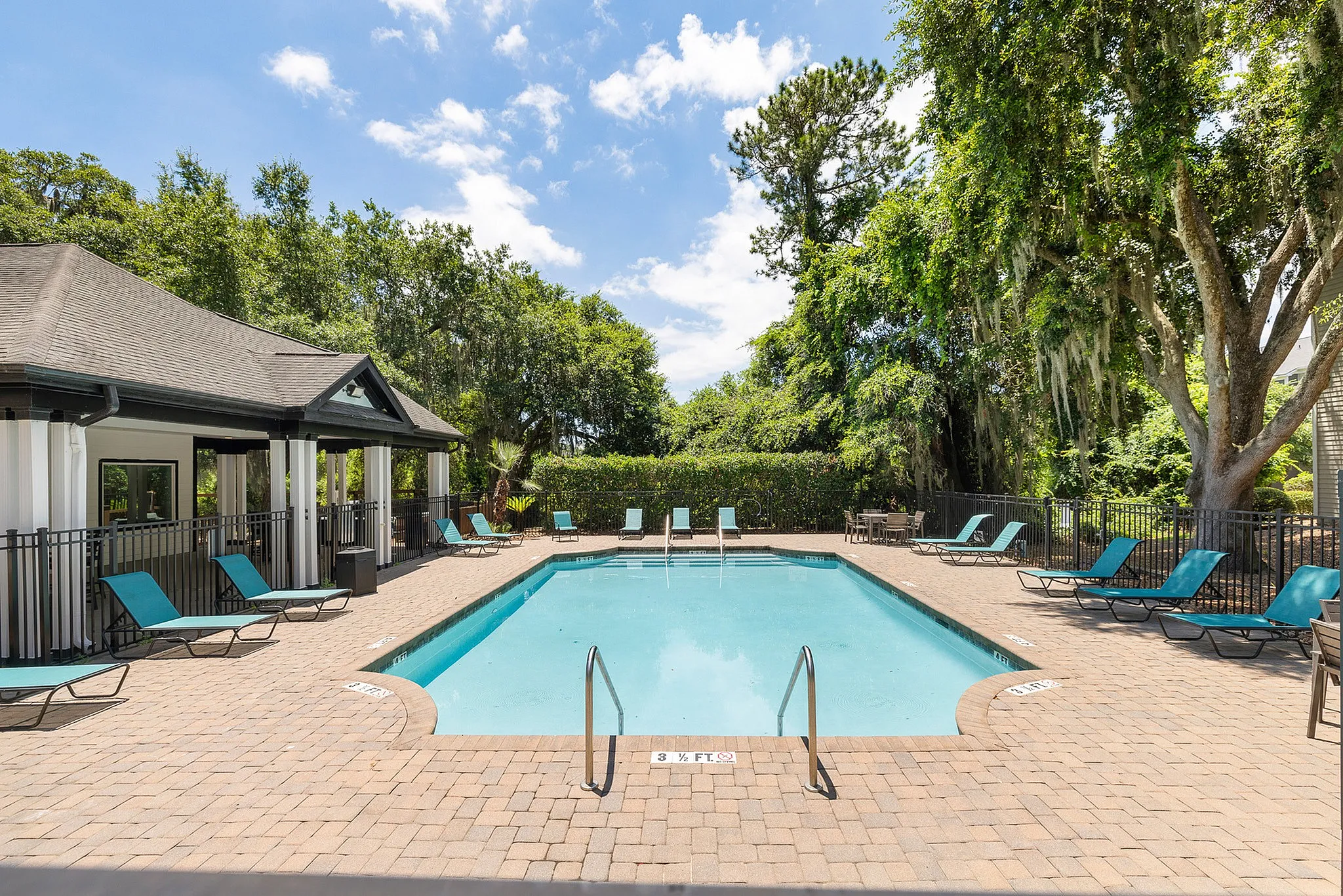 Sparkling swimming pool at Preserve at Port Royal