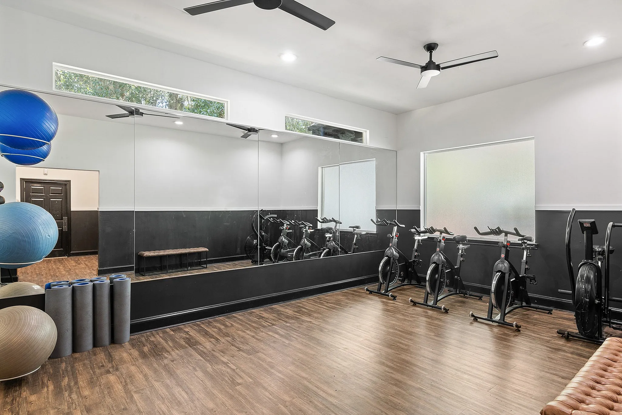 Cardio and yoga studio