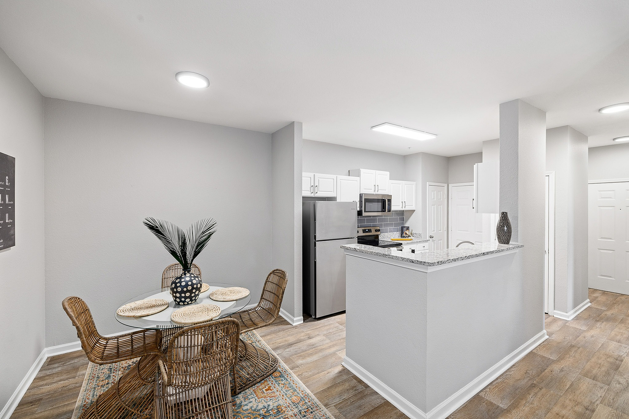 Kitchen and dining room