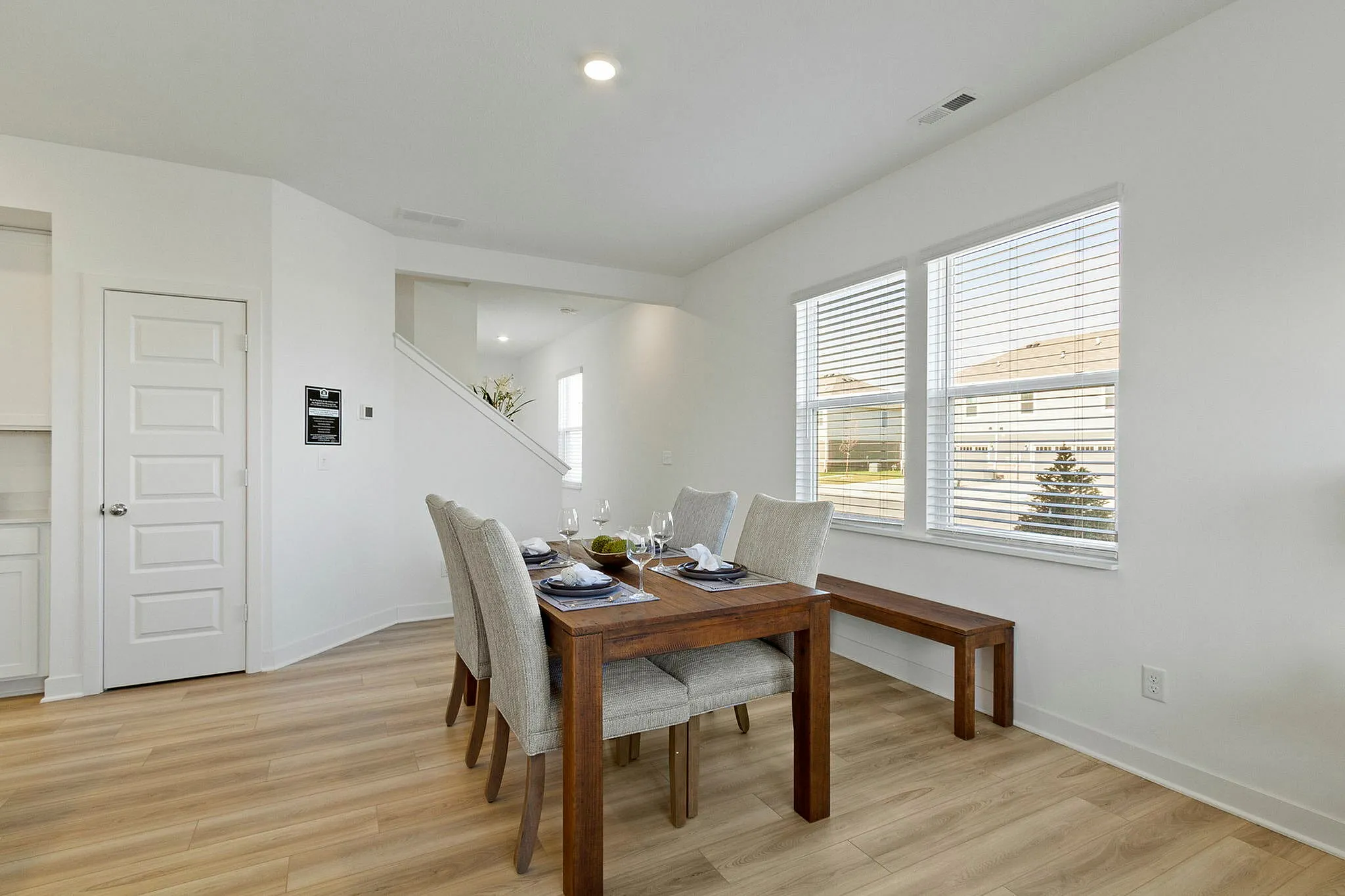 Dining room with table and chairs