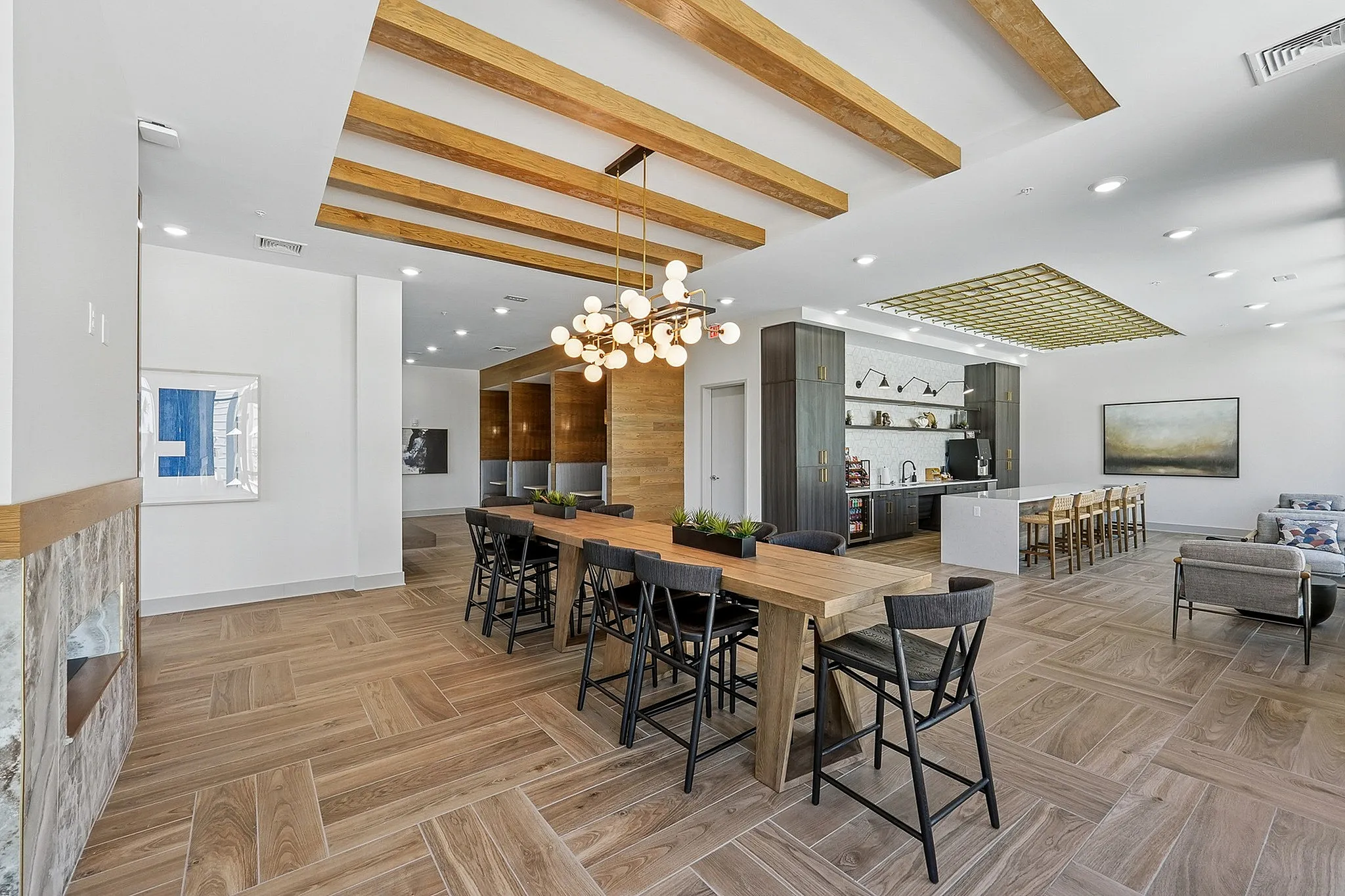 Clubroom with seating