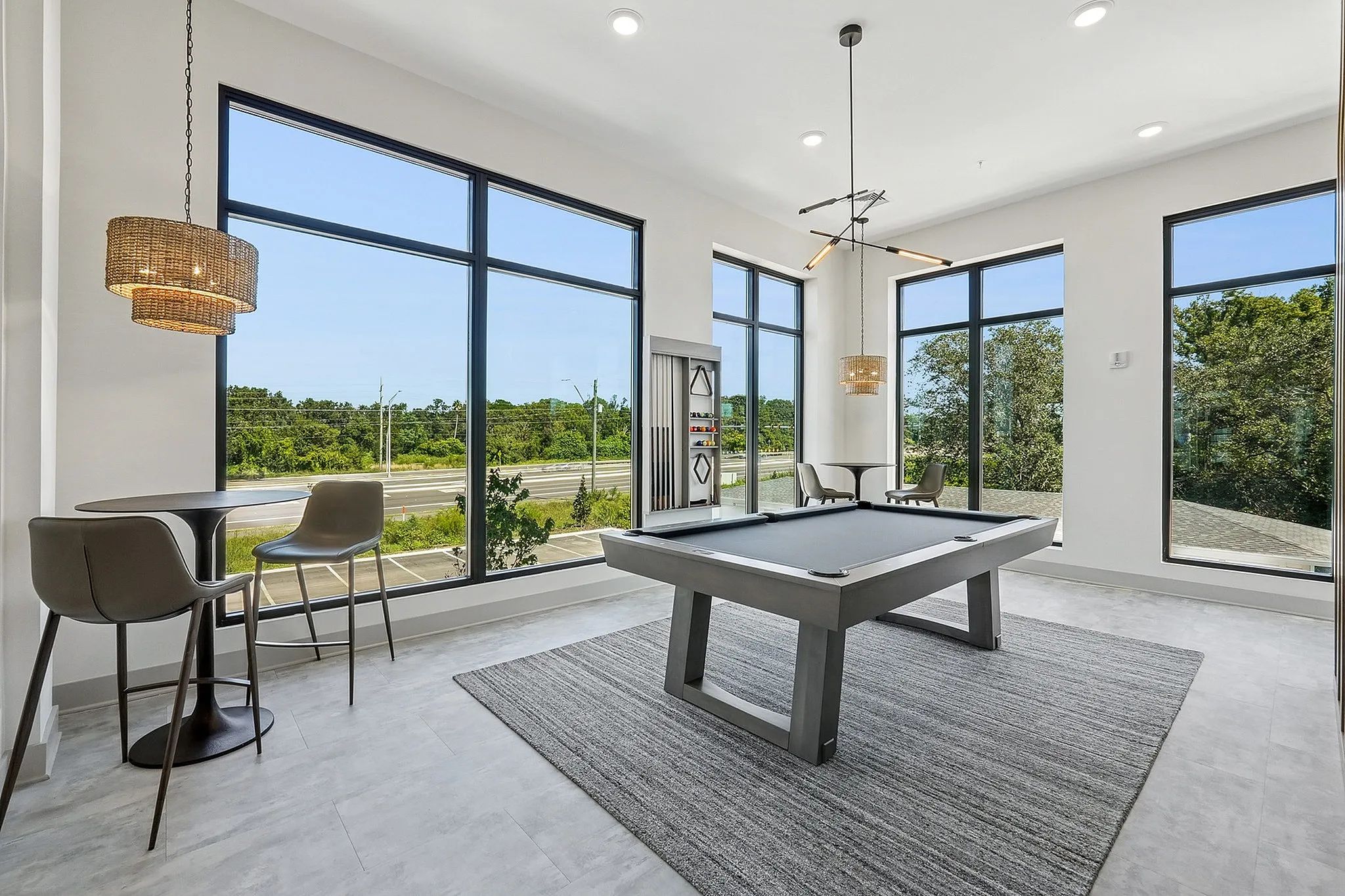 Pool table gaming room