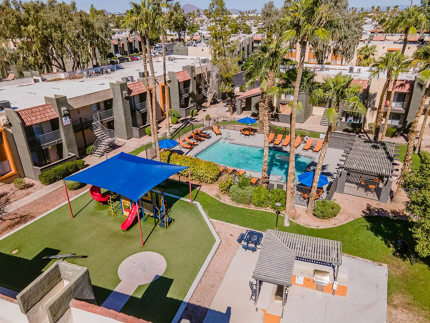 pool and playground