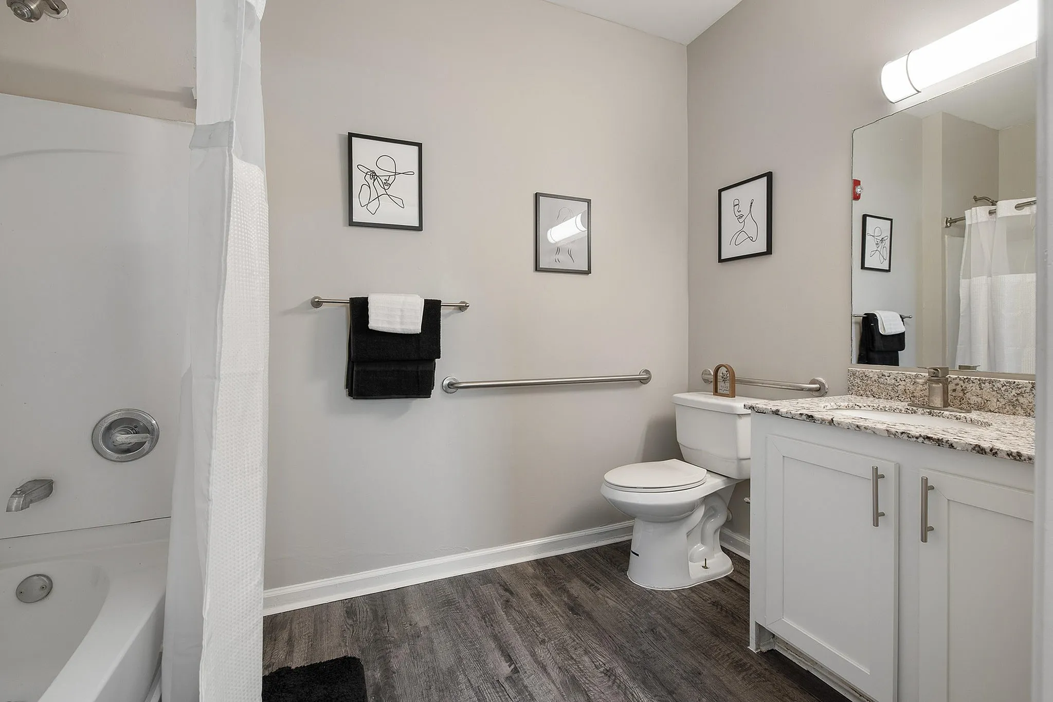 Model bathroom