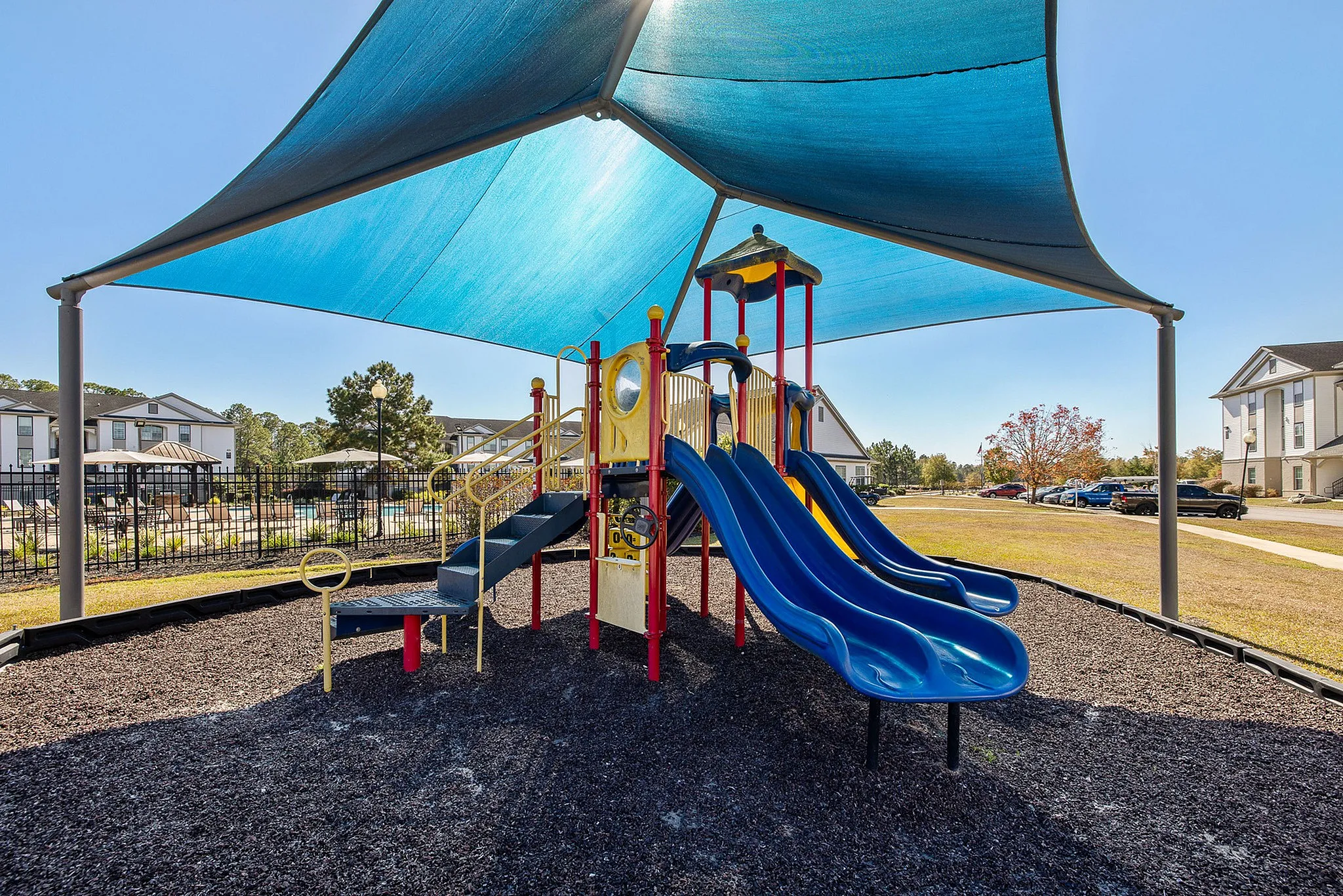 Playground with slides