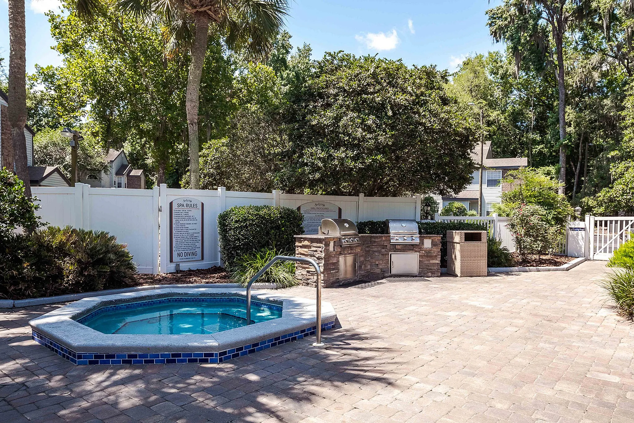 hot tub in pool area