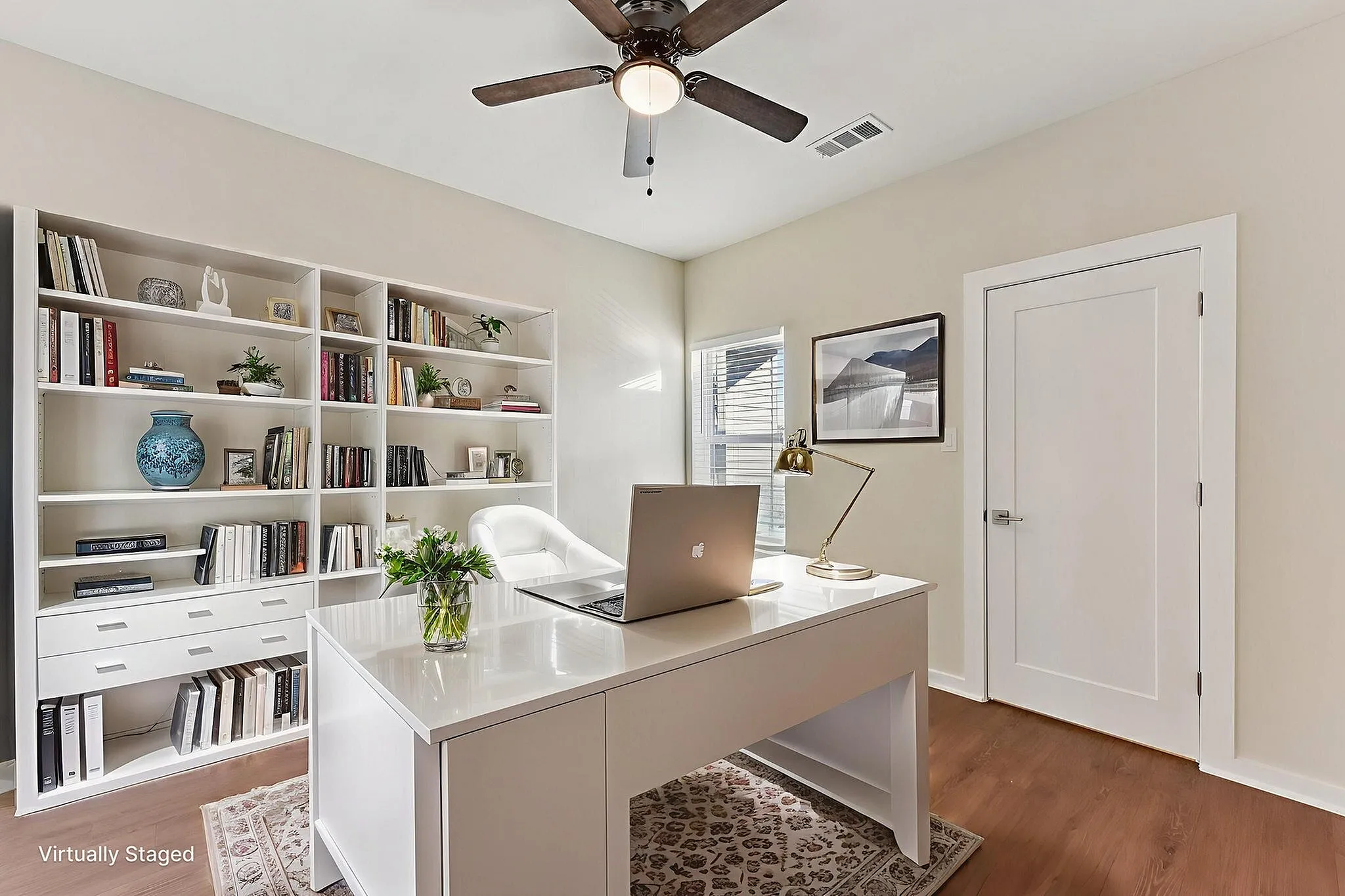 Virtually staged office
