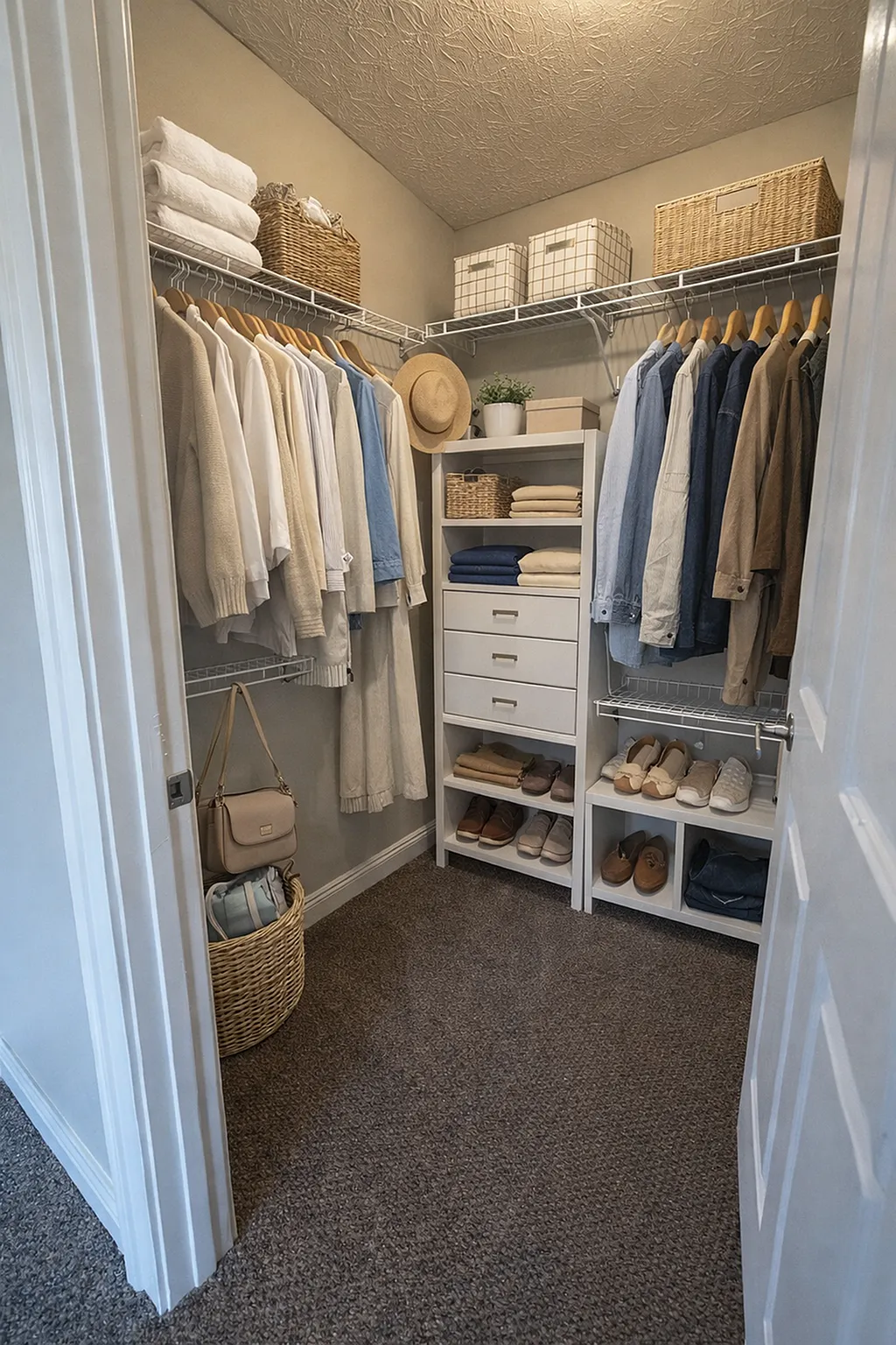 staged closet