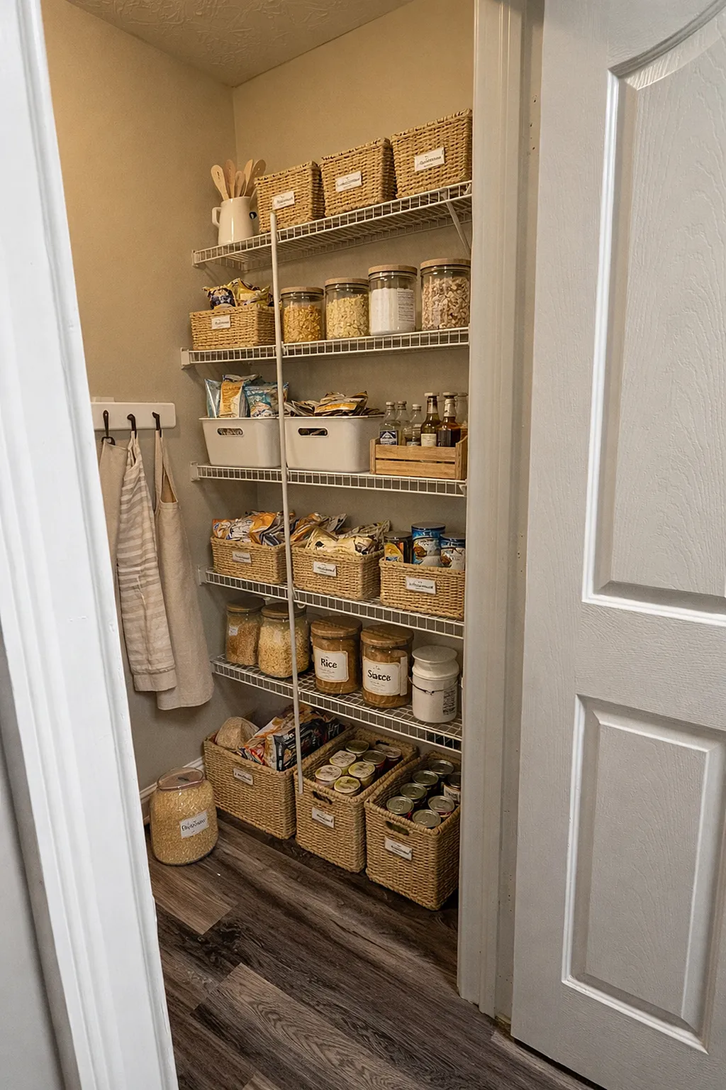 staged pantry