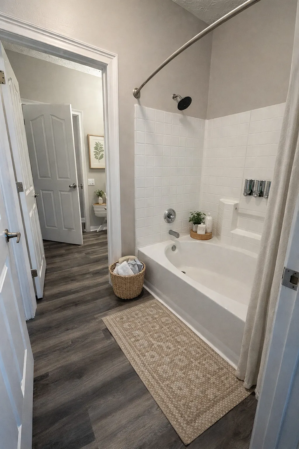 staged bathroom
