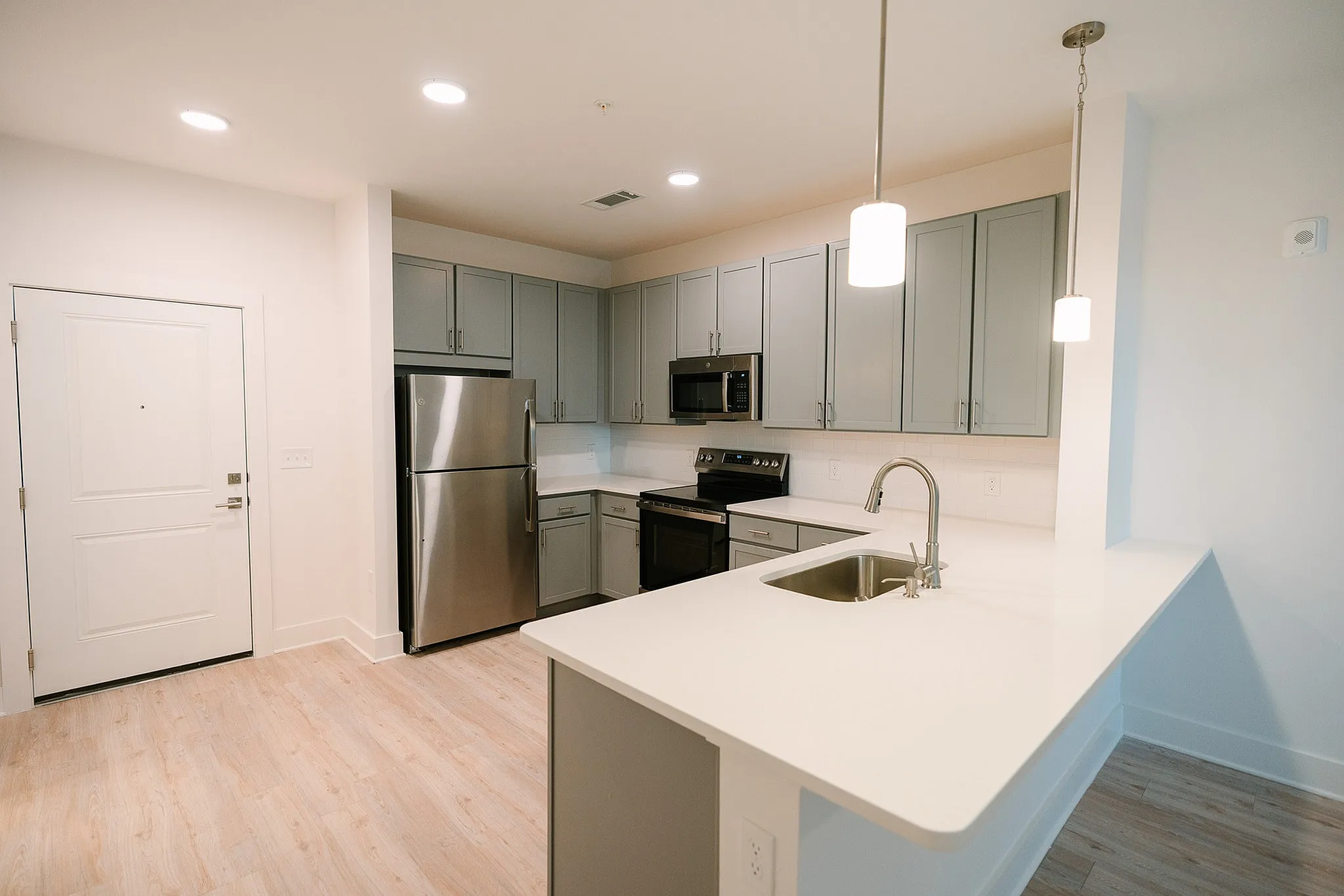 open kitchen with upgrade appliances