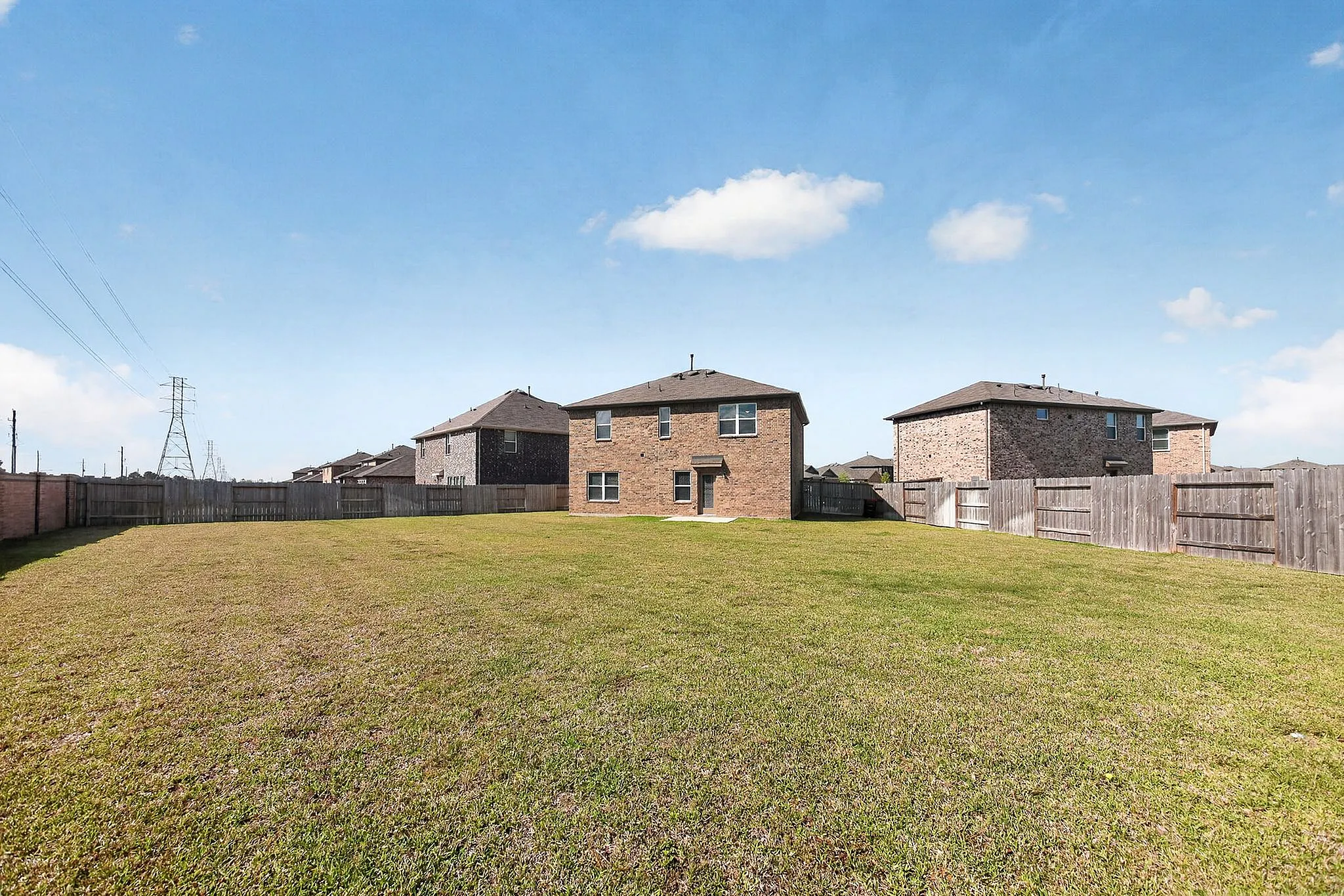 large backyard