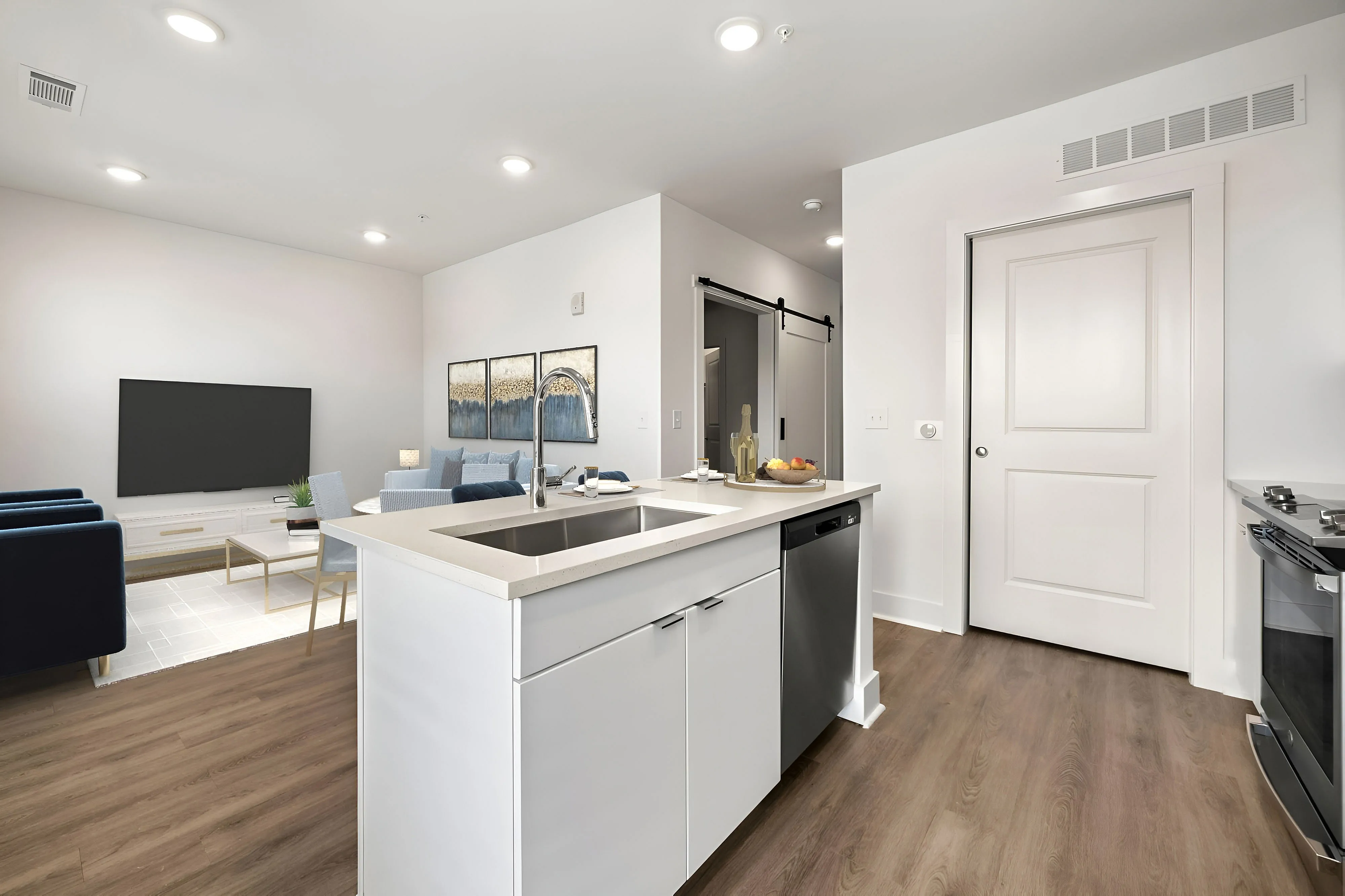kitchen with island