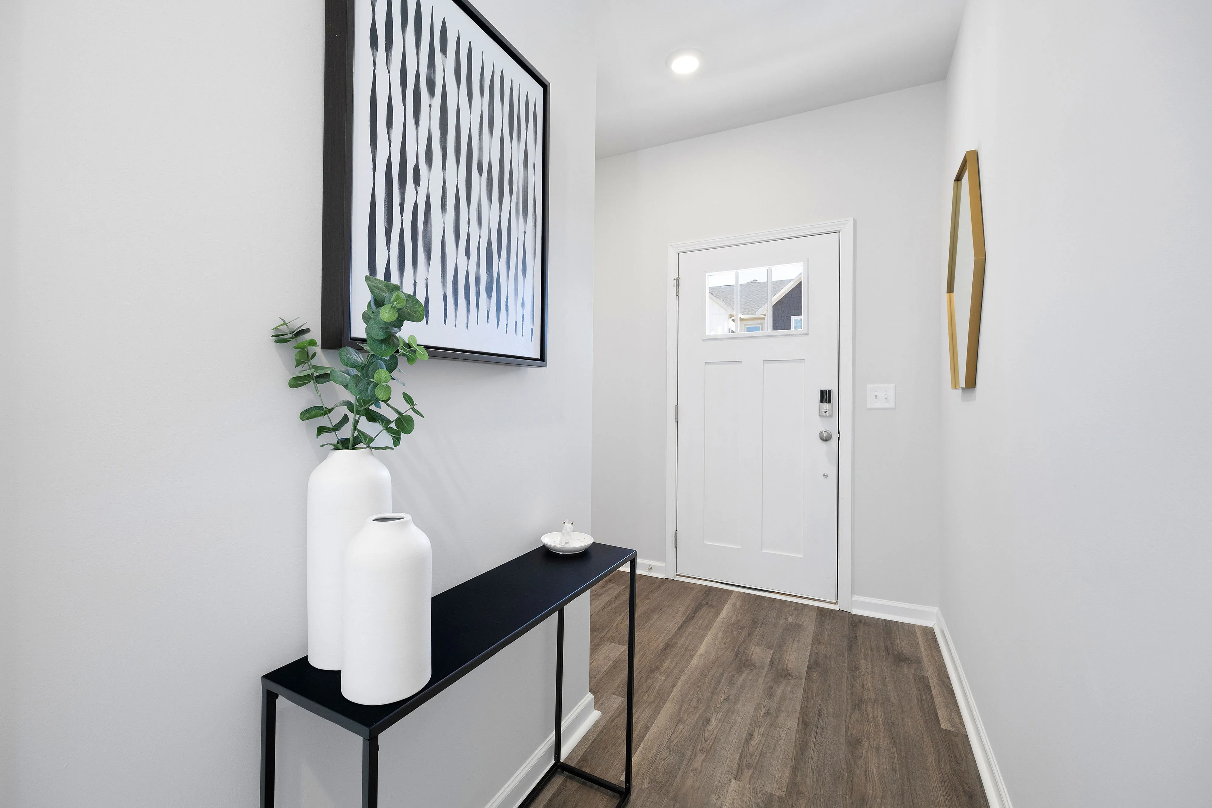 entryway with smart locks