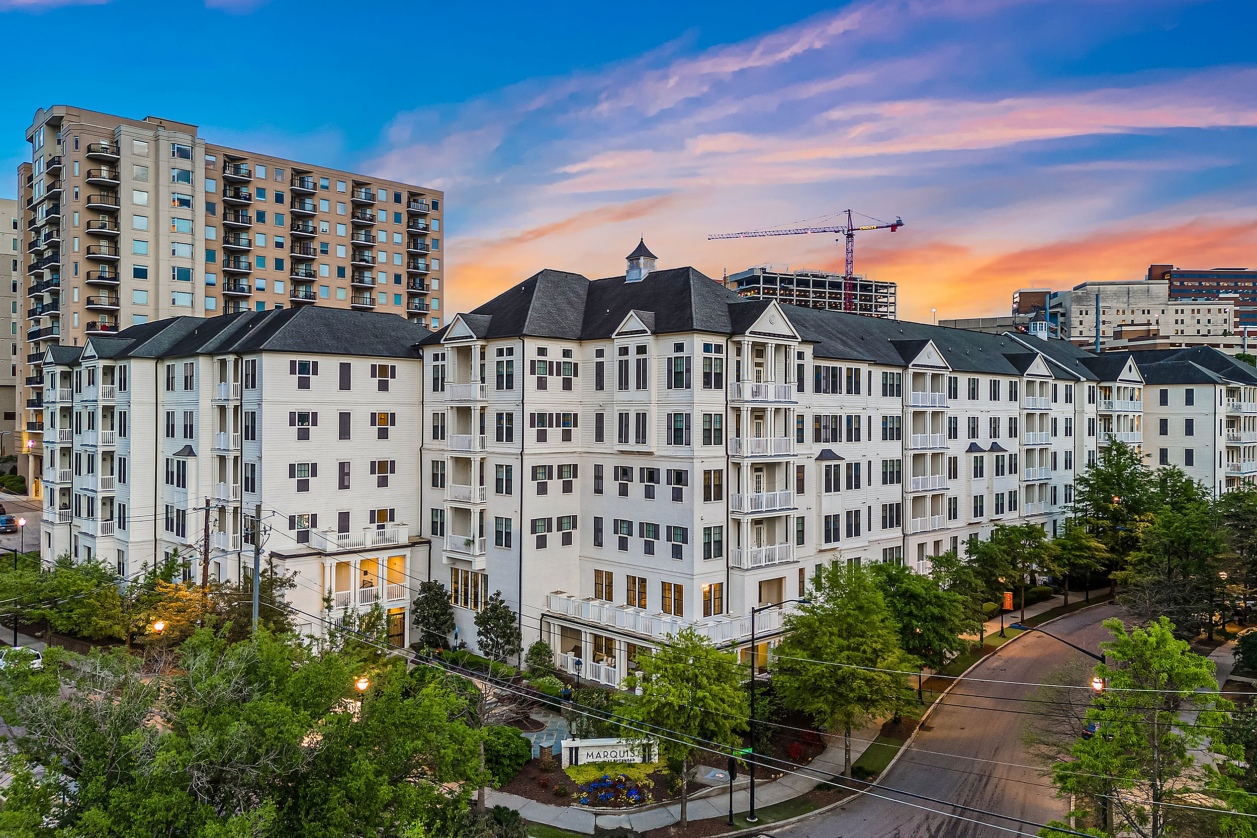 The Jane community at sunset