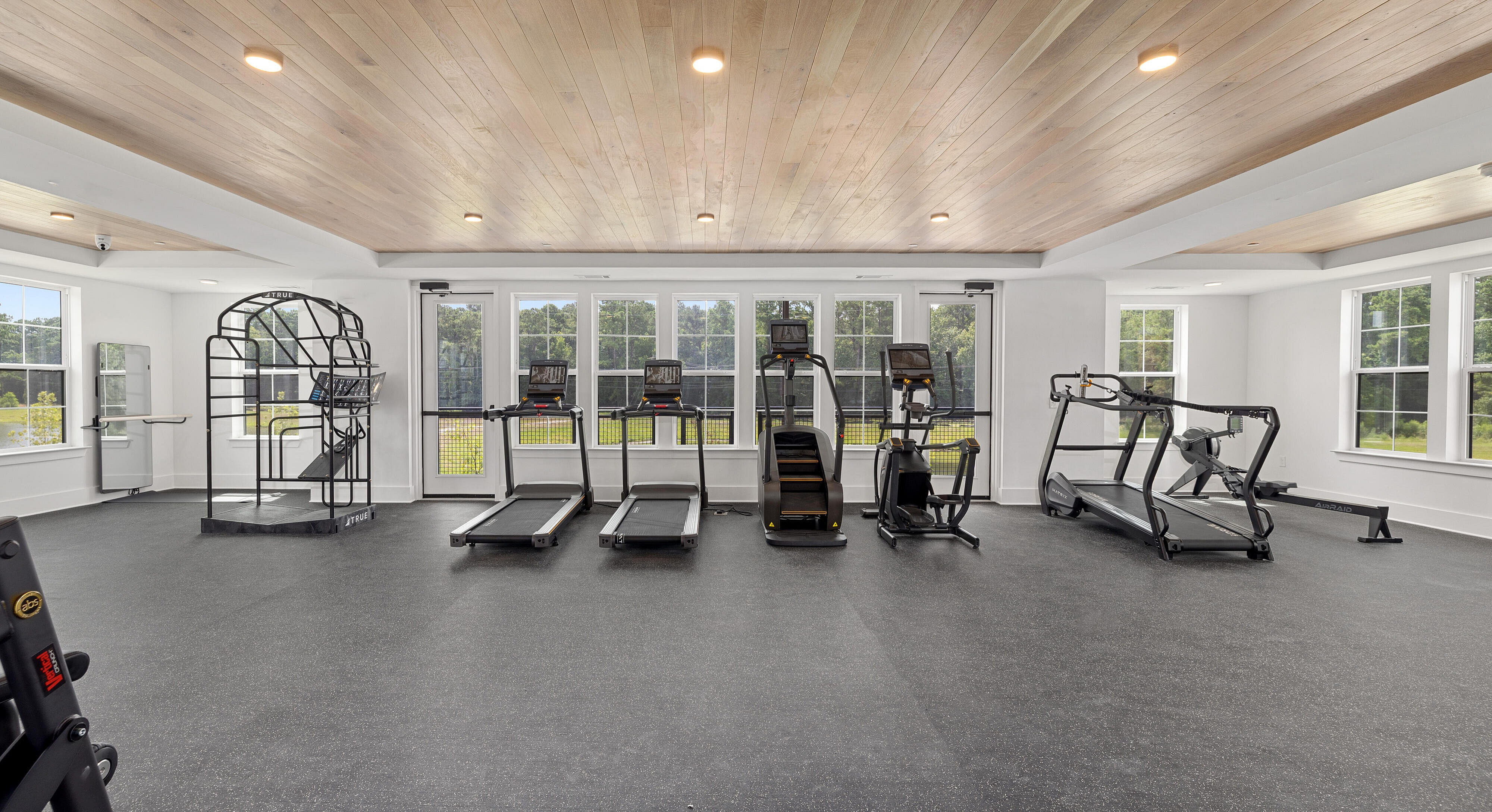 fitness center with equipment