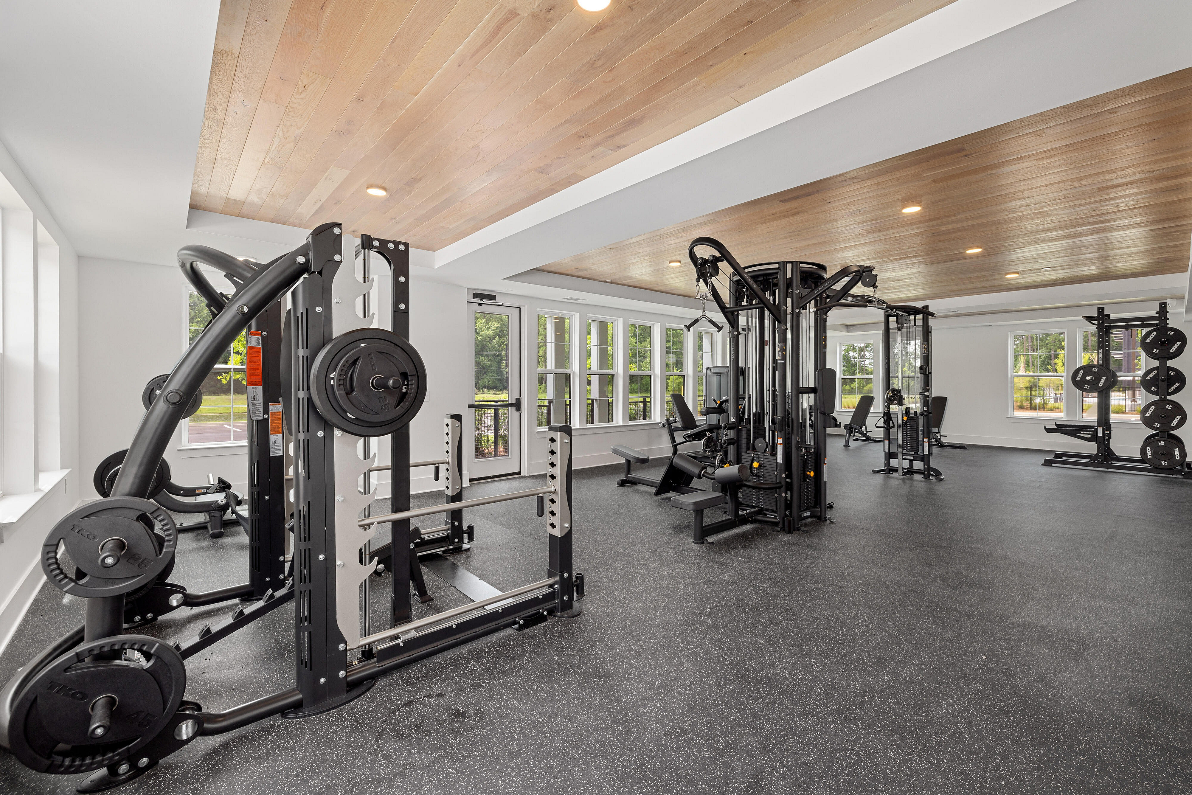 fitness center with equipment