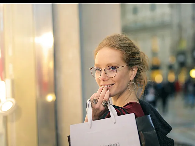 Lady shopping