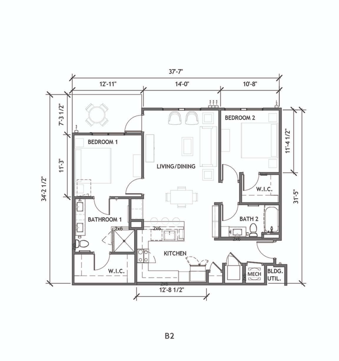 B2 2 Bed Apartment Heartwood Powder Springs