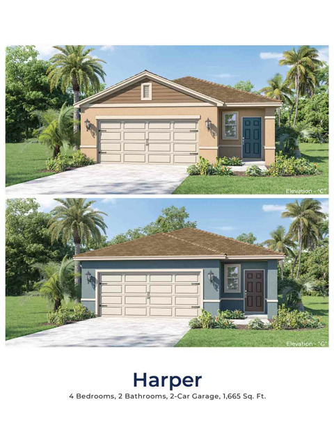 Harper Floor Plan Rendering