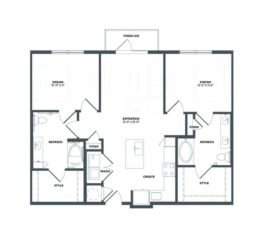B1HA Floor Plan