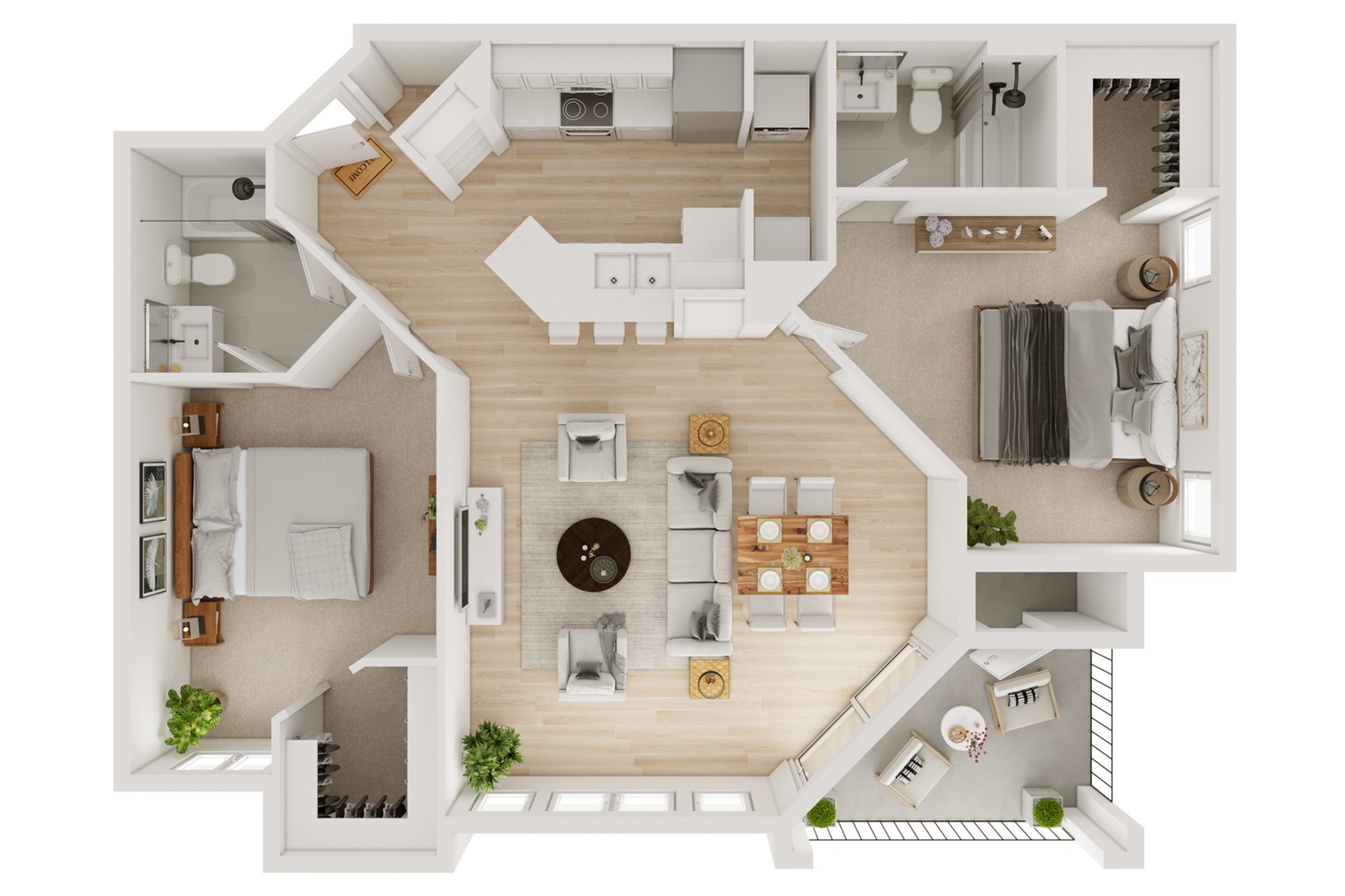 B3R2 floor plan