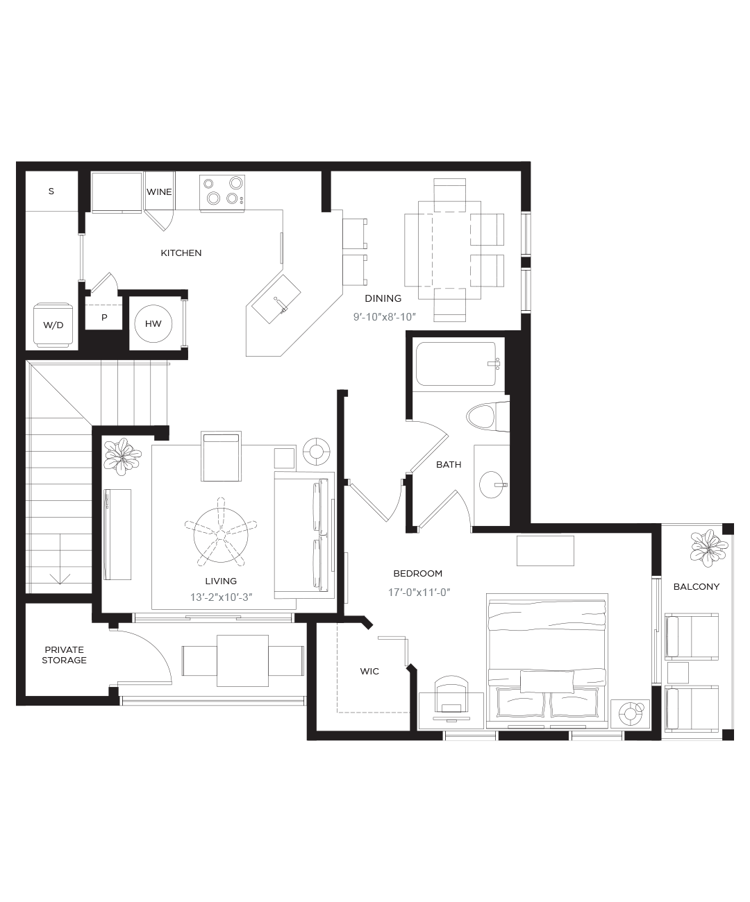 A3U 1 Bed Apartment Manor Lantana