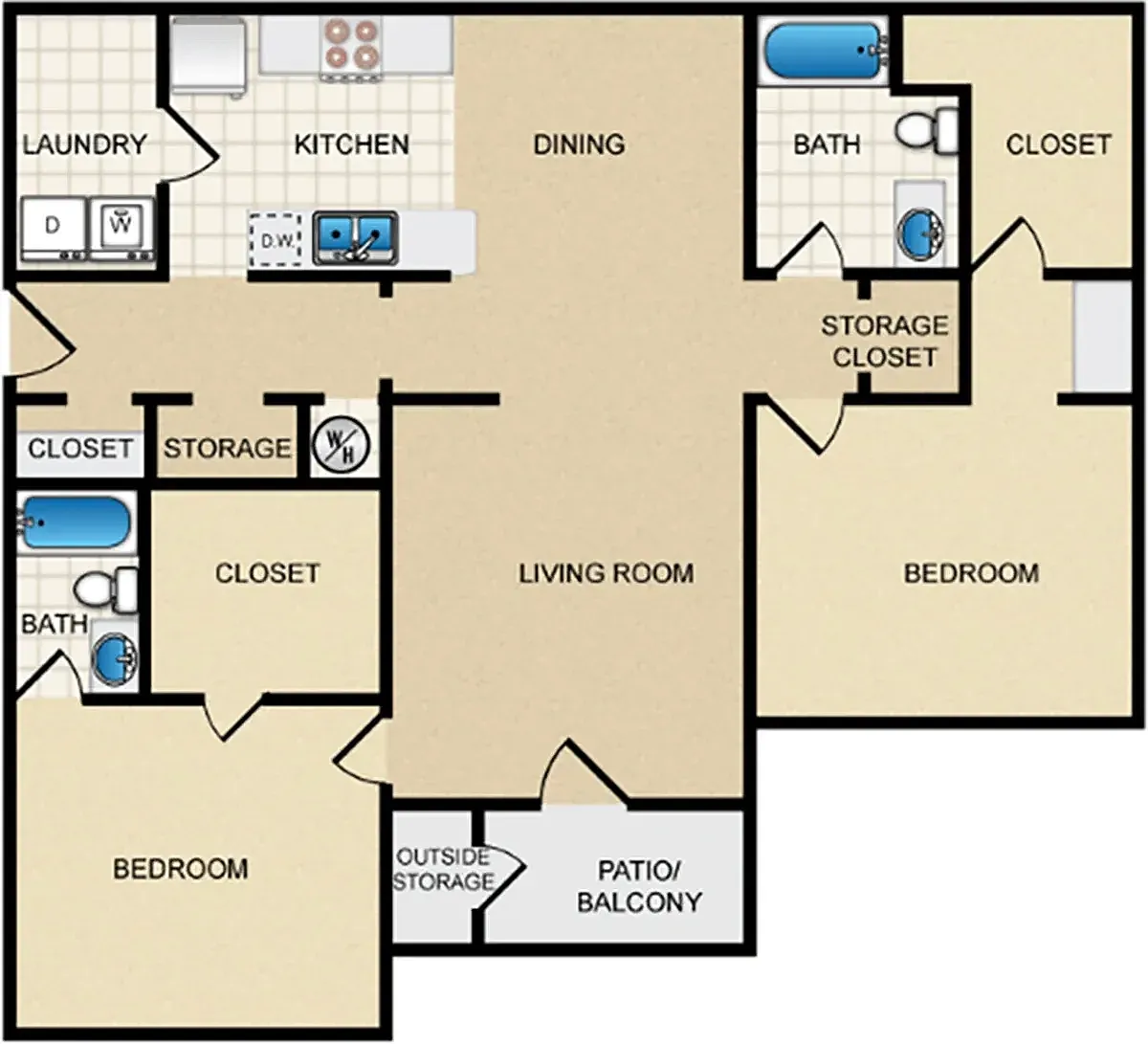 2BR Floorplan